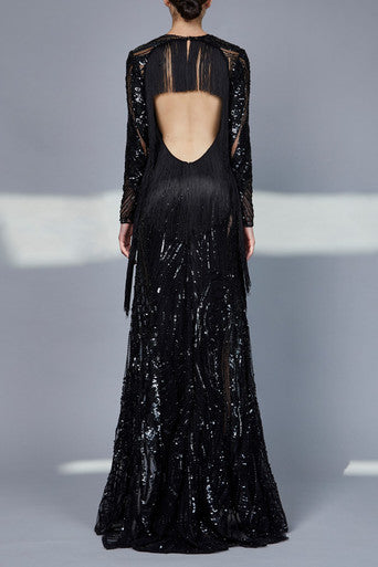 Bead Embroidered  Gown