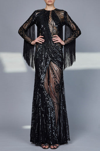 Bead Embroidered  Gown
