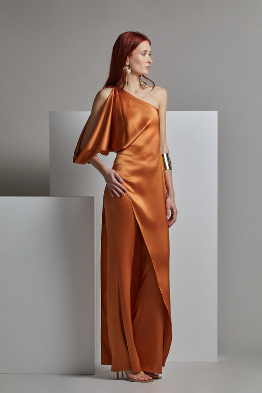One-Shoulder MOMO Dress & Pants