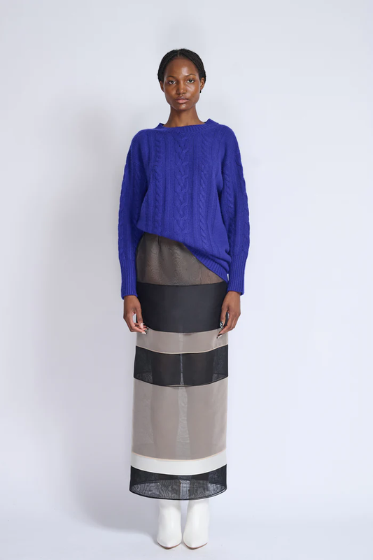 Cashmere Sweater with Pencil Skirt