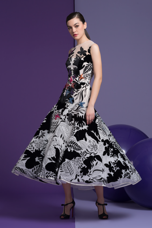 Sleeveless Eve Midi-Tea Dress