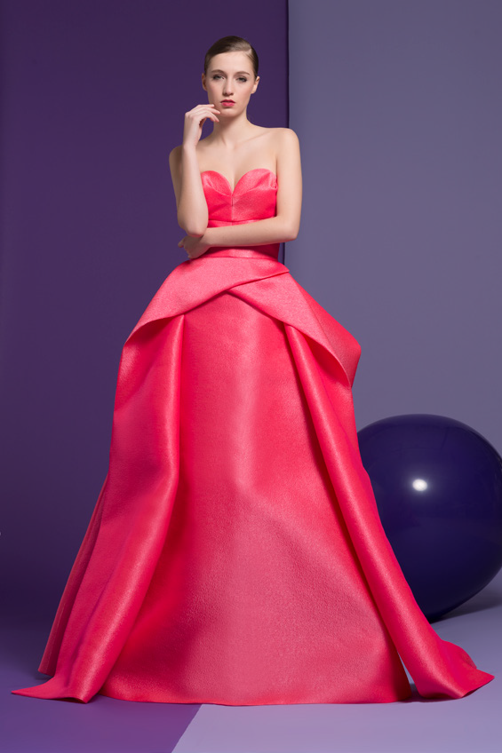 Pink Strapless Fancy Gown