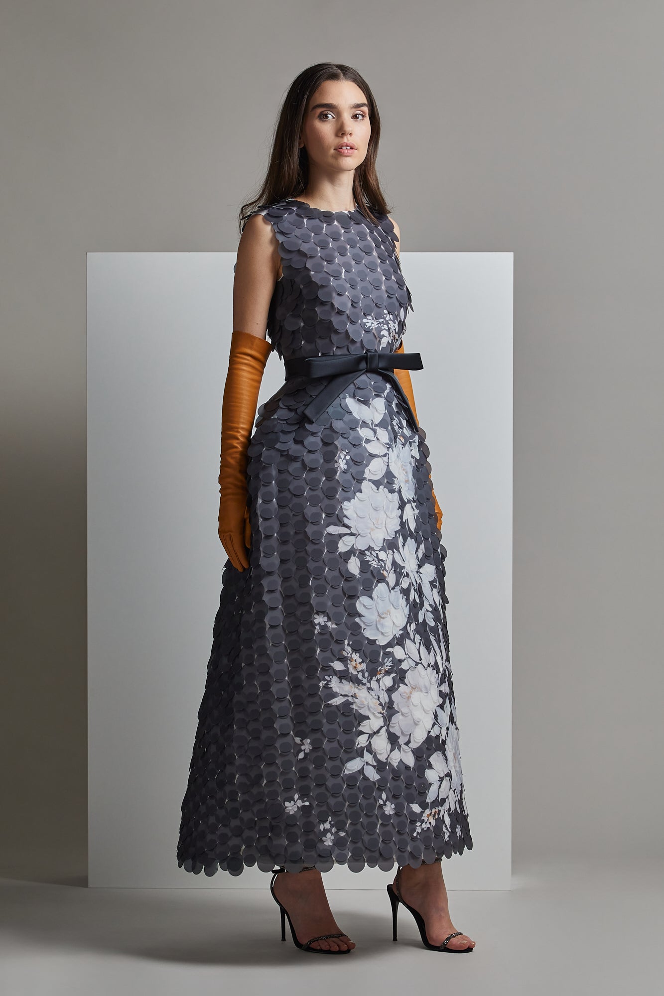 Floral Printed RAIKO Evening Dress