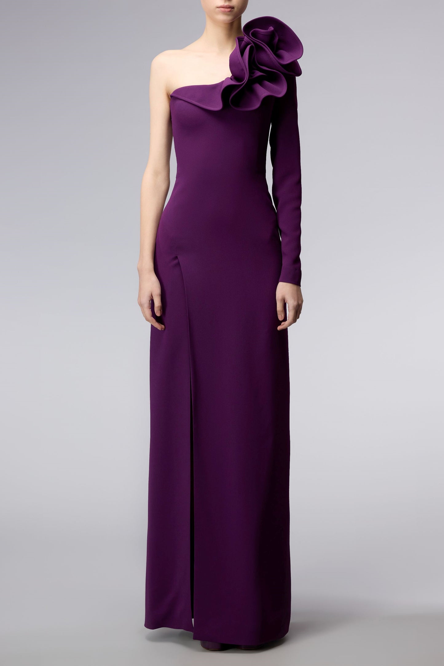 Long Sleeve Cady Gown