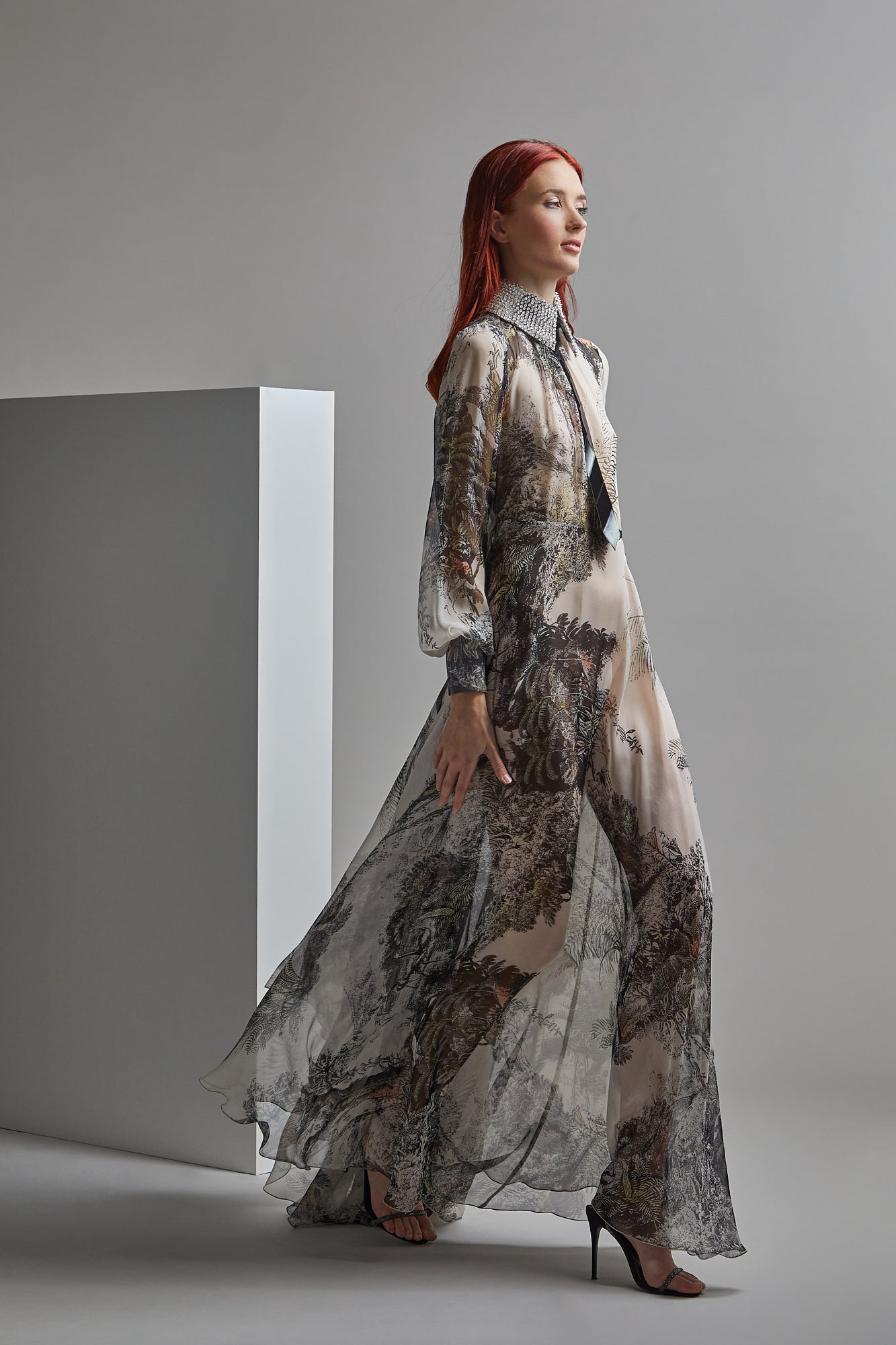 Long Sleeve RYOHEI Evening Dress