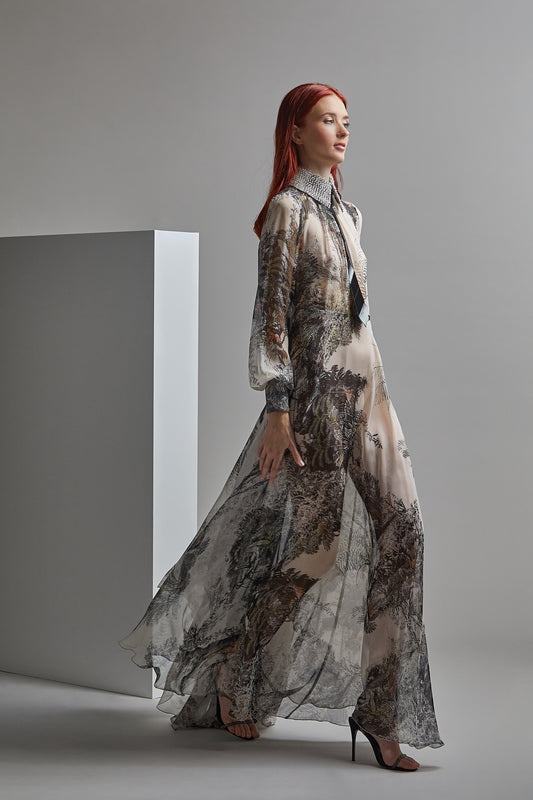 Long Sleeve RYOHEI Evening Dress