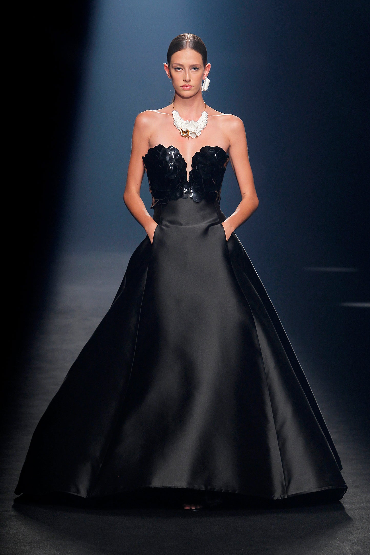 Cairano Strapless Sculpted Bodice Ball  Gown