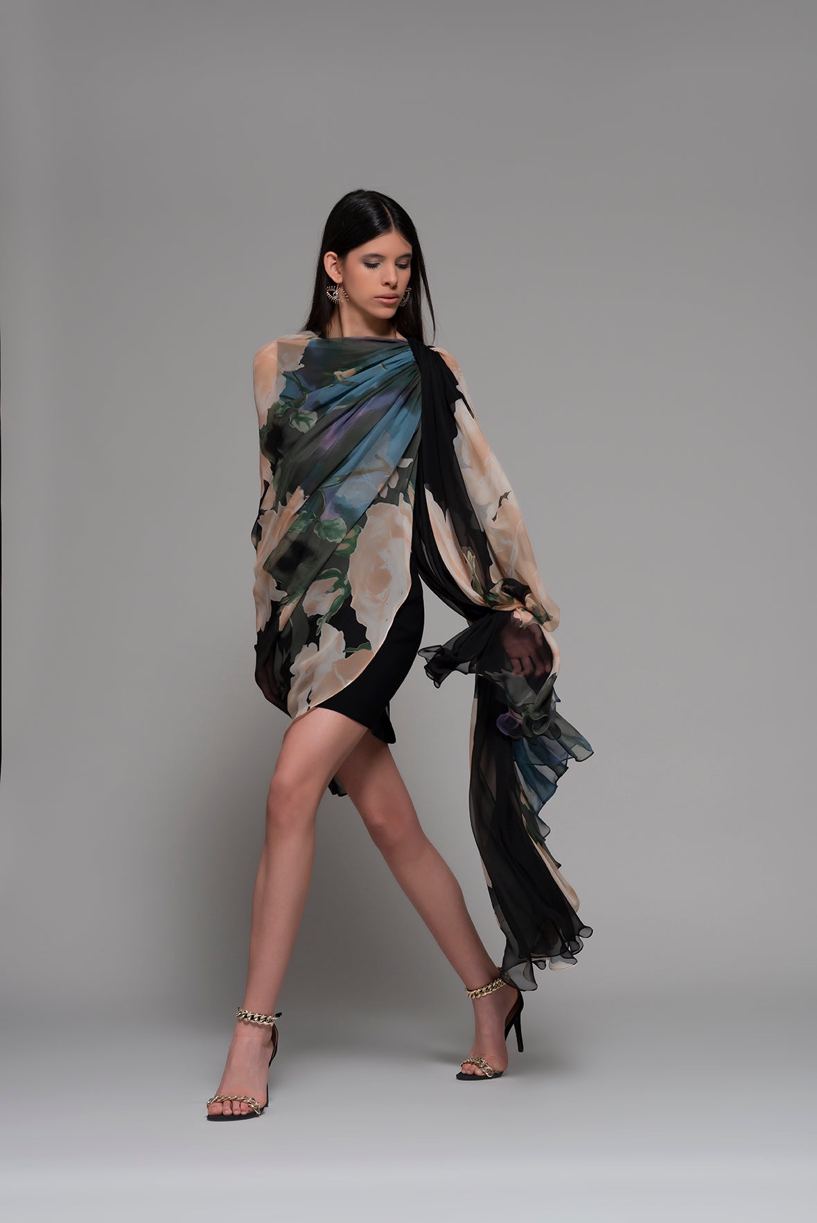 Firenze Draped Cocktail Dress