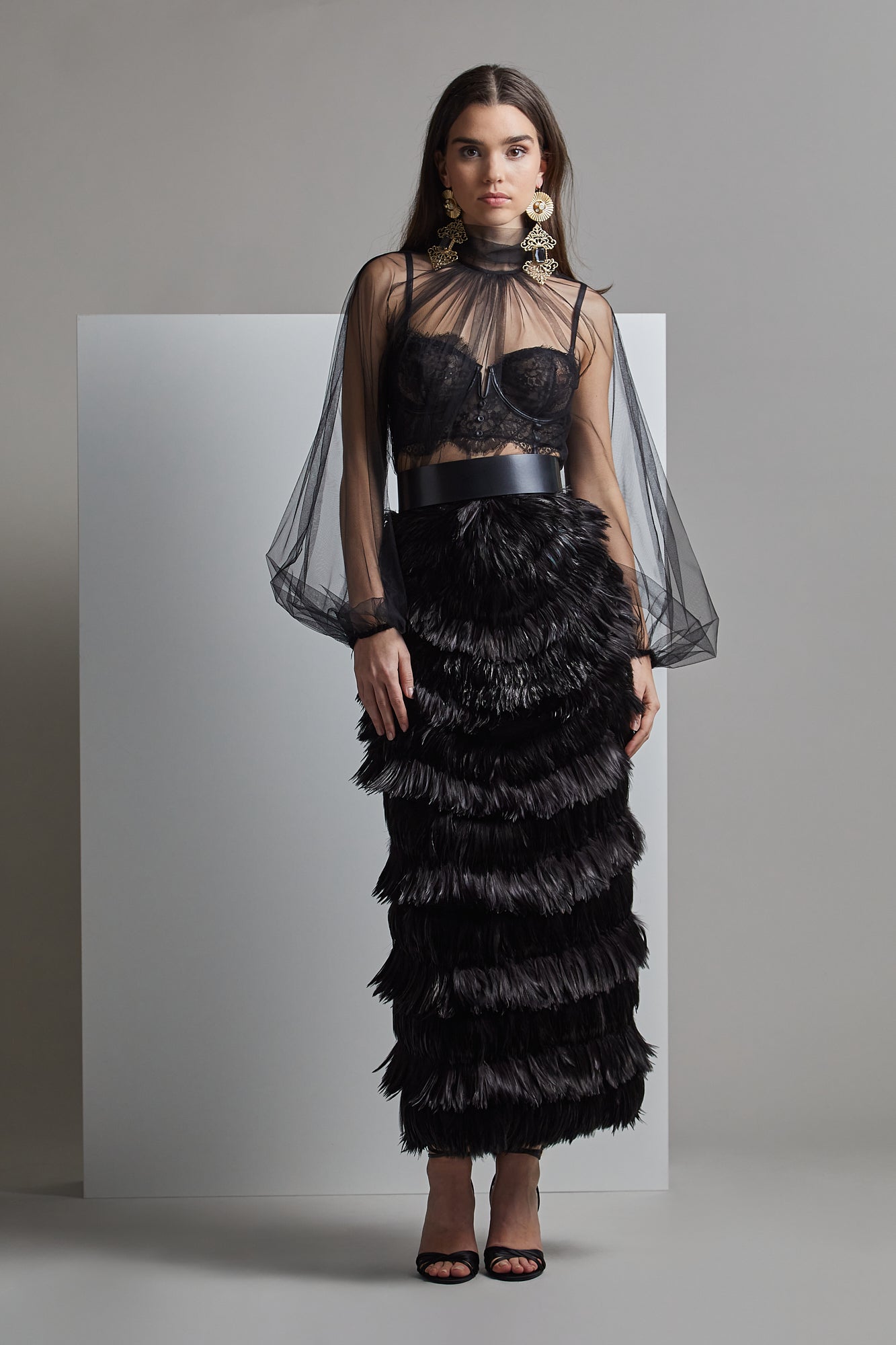 SHIGEU Evening Top & Skirt