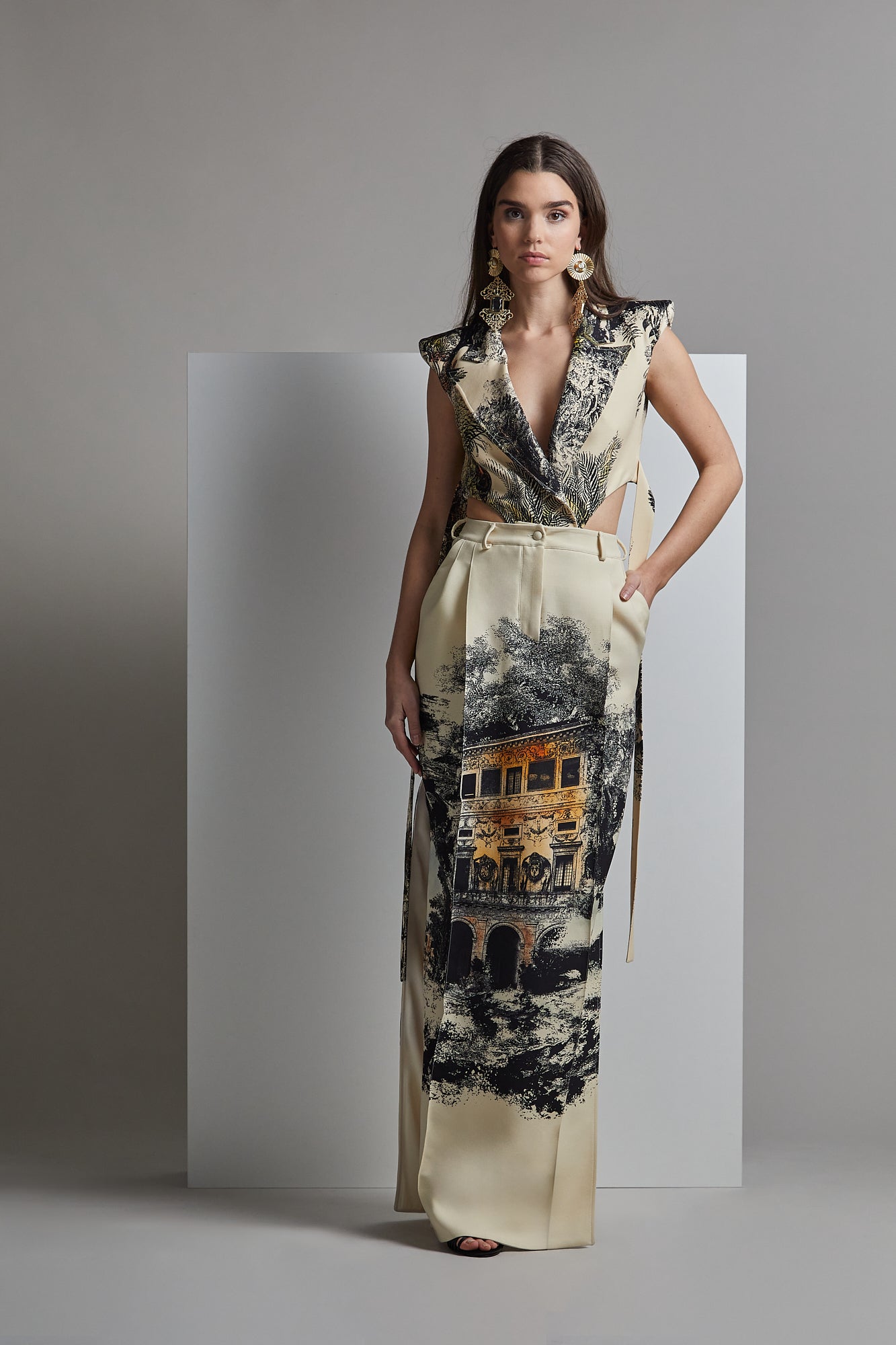 Printed DAICHI Top & Skirt