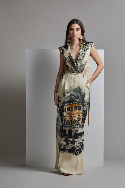 Printed DAICHI Top & Skirt