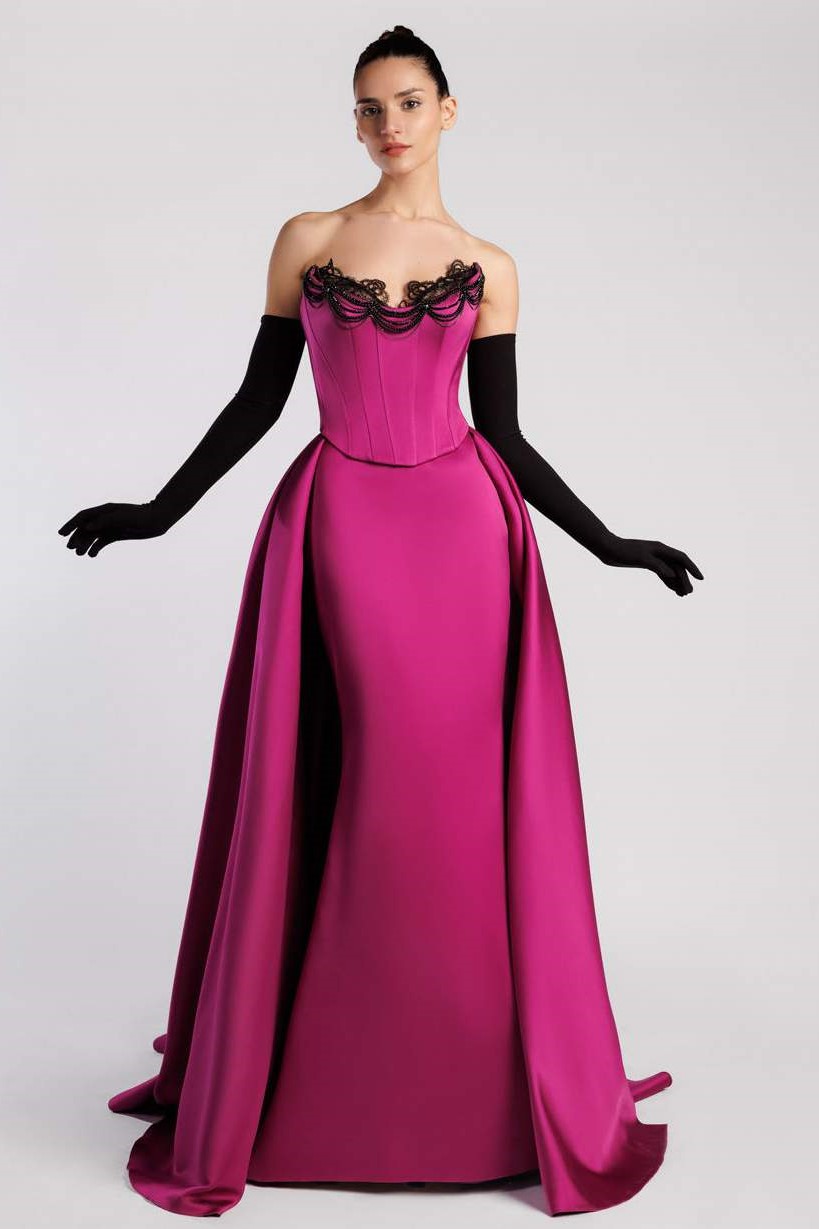 Duchess Satin Corset Gown