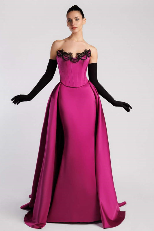 Duchess Satin Corset Gown