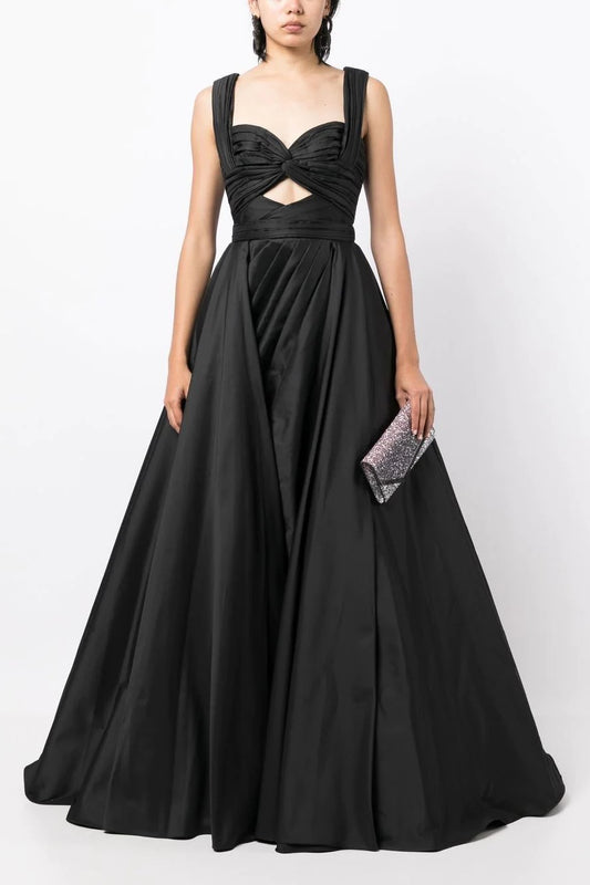 Taffeta Off Shoulder Gown
