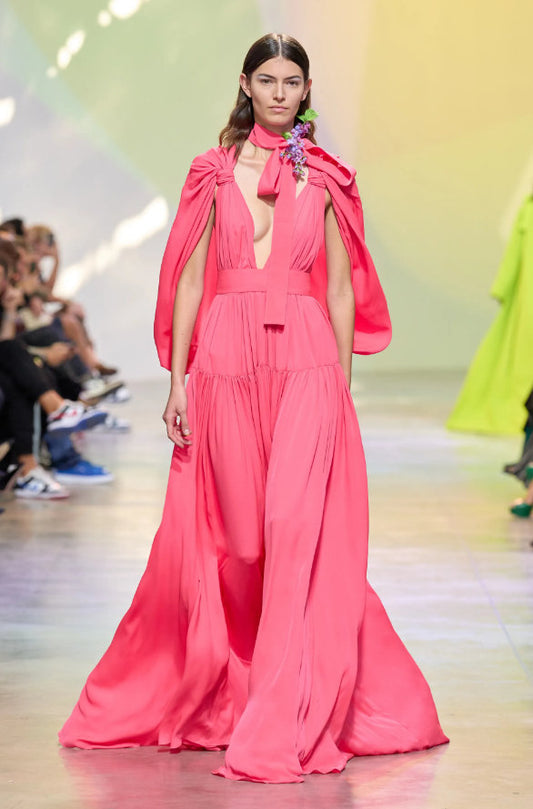 Double Georgette Gown