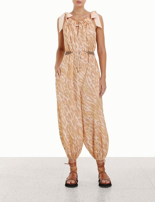 Violet Tie Jumpsuit