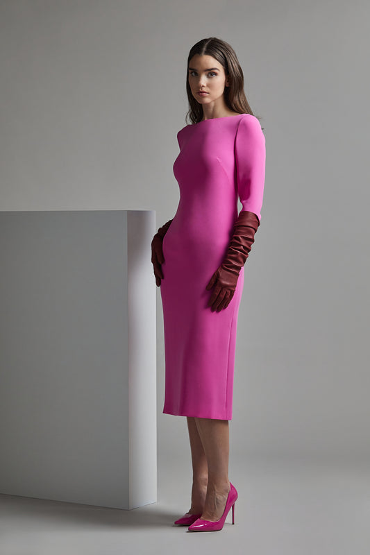 Long Sleeve TOSHIAKI Midi Dress