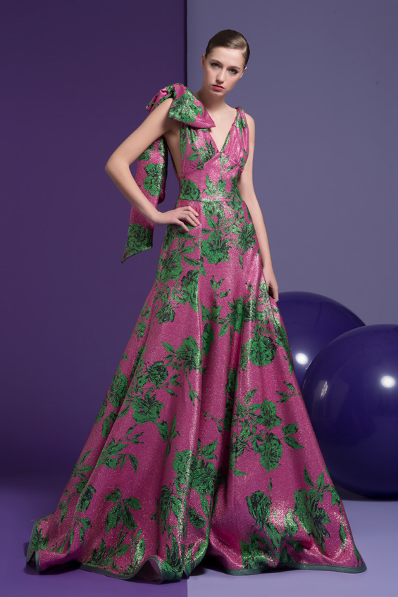Floral Sleeveless Karelle Gown