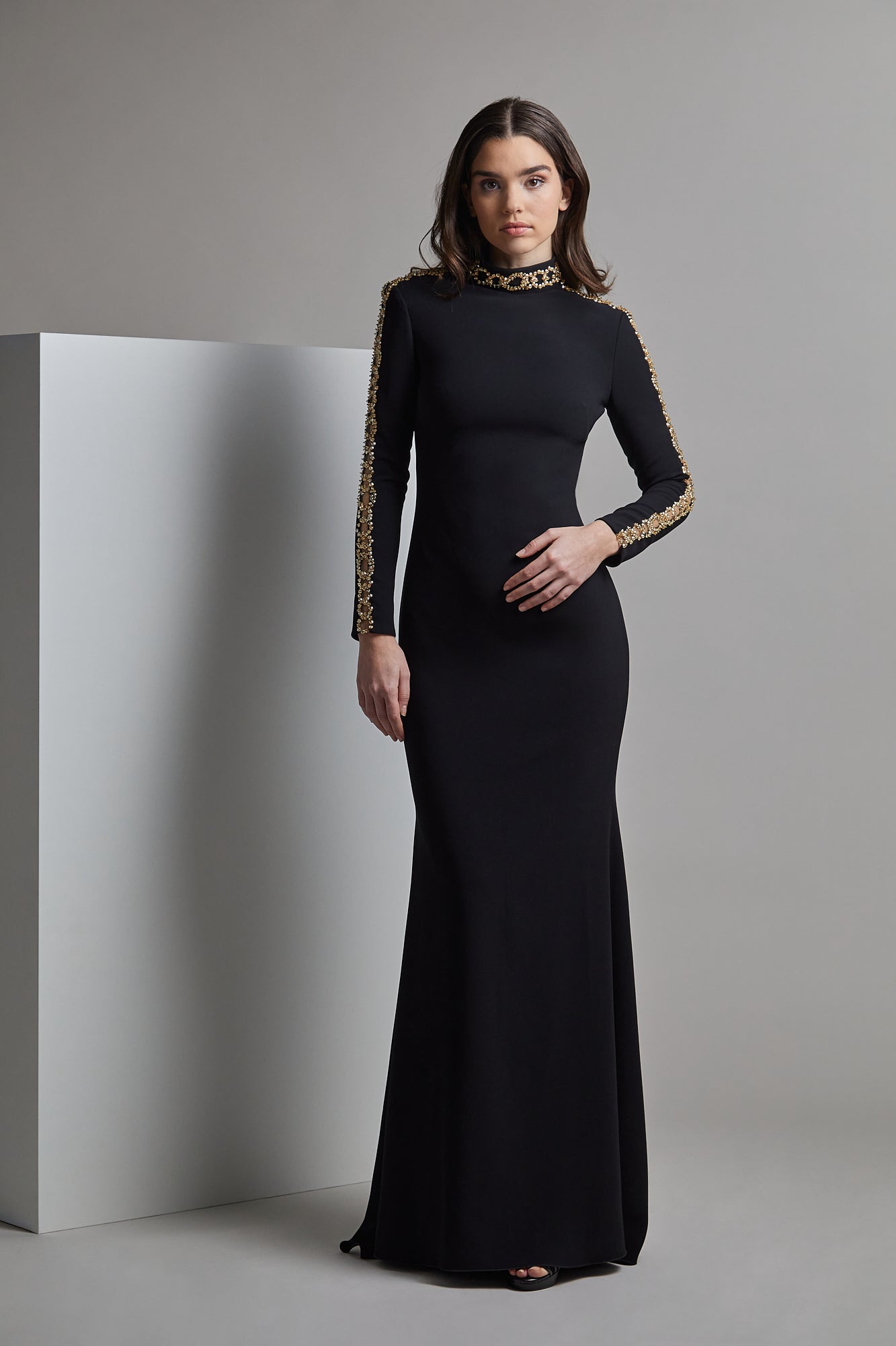 Long Sleeve WATARU Evening Dress
