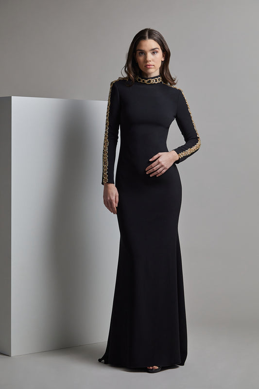 Long Sleeve WATARU Evening Dress