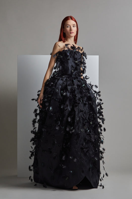 Strapless YEMON Evening Dress