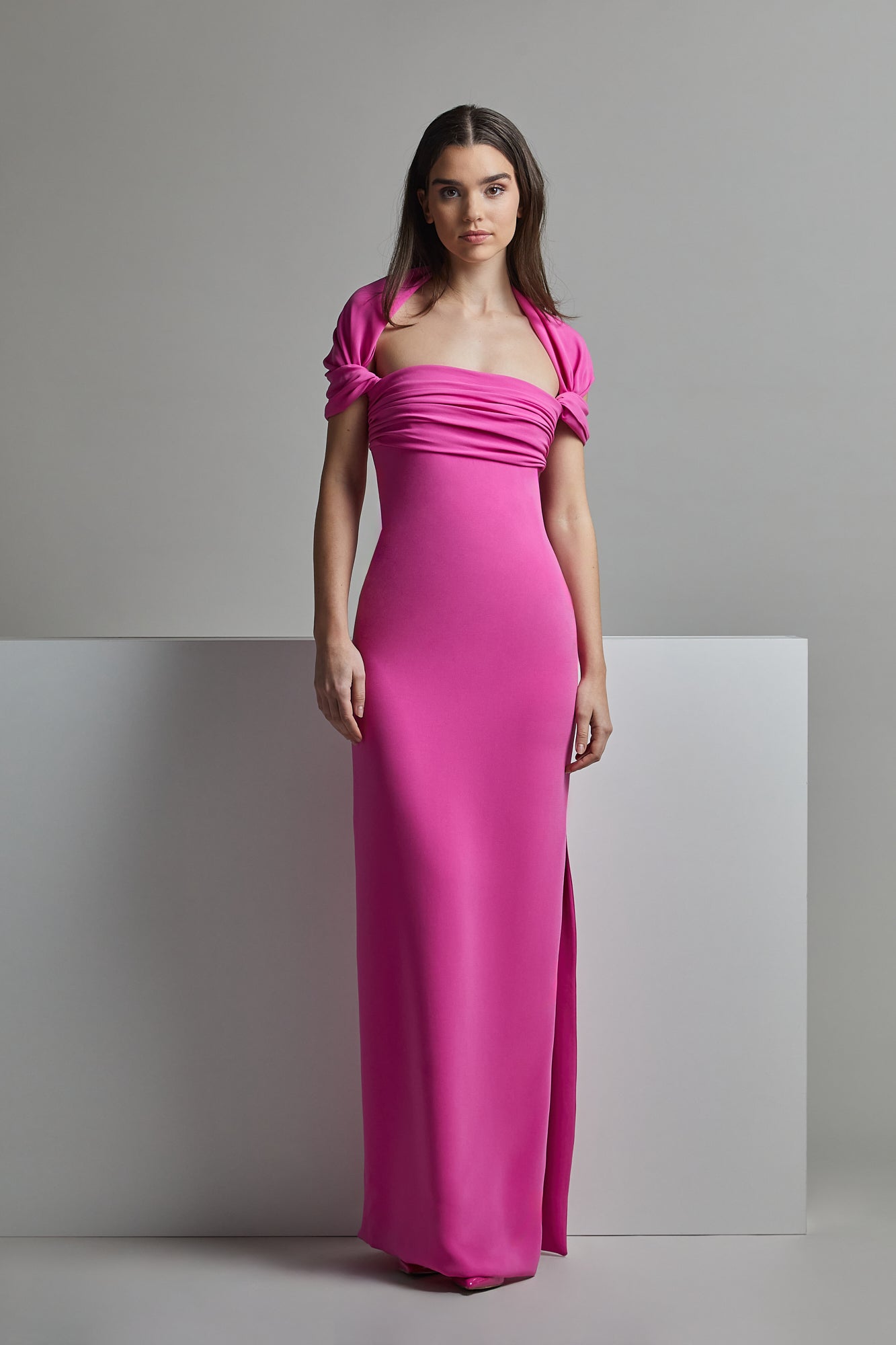 Short Sleeve YORIKO Evening Dress