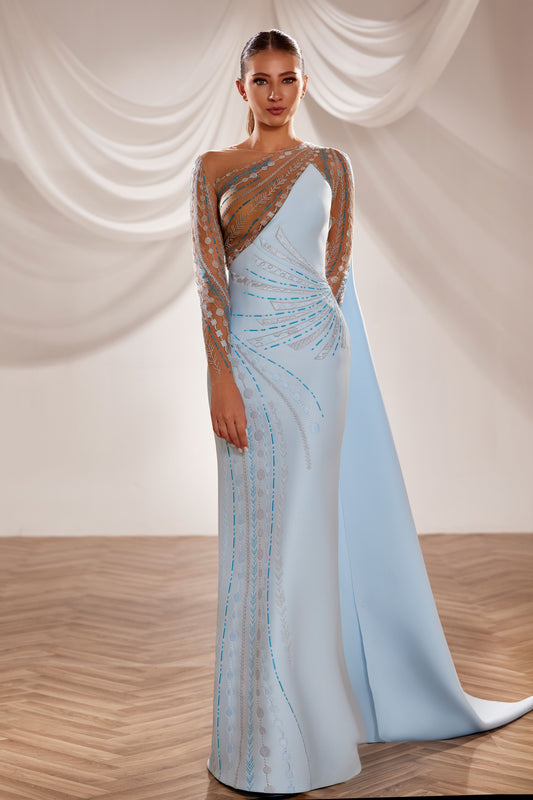 Asymmetric Illusion Gown