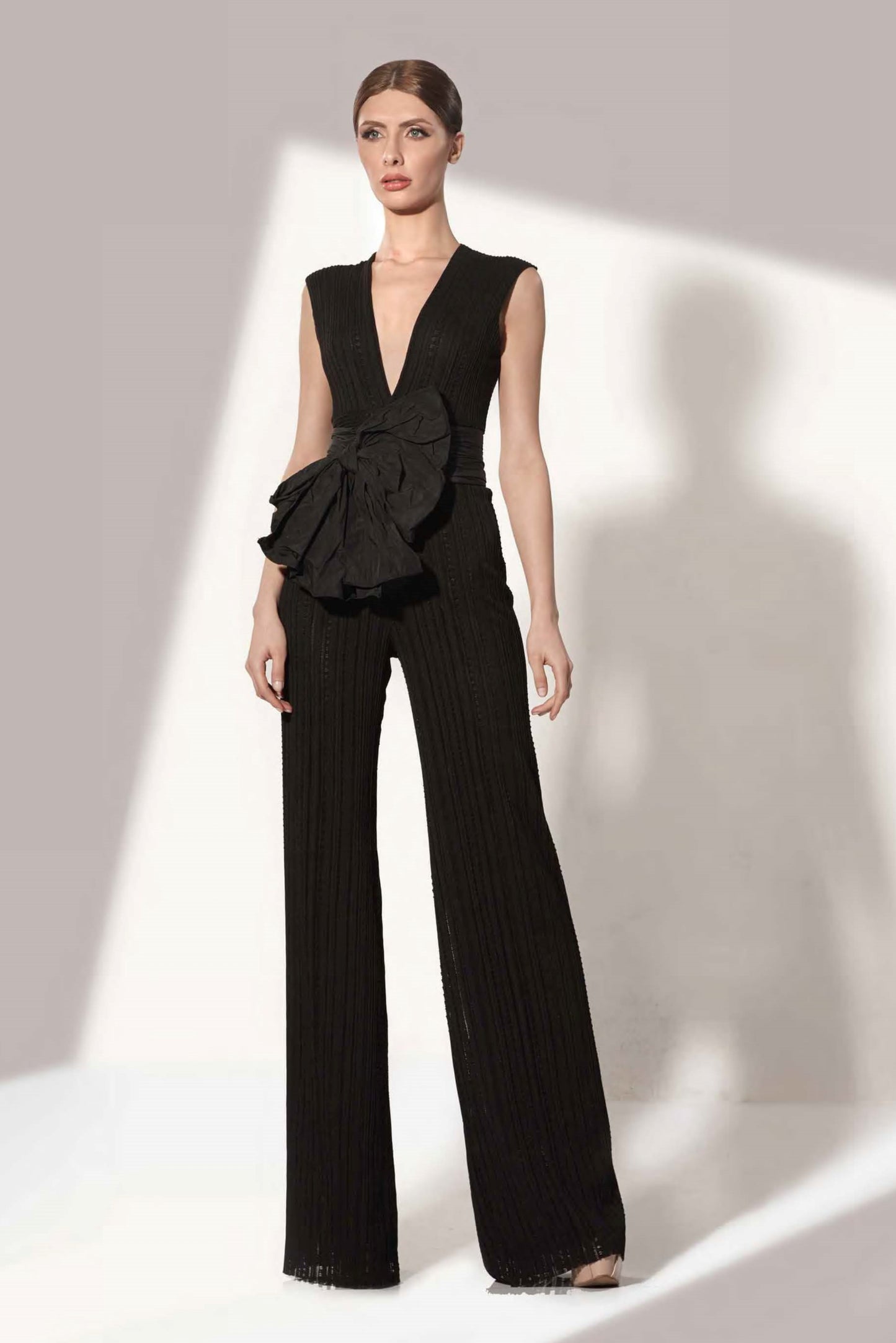 Black Sleeveless Jumpsuit