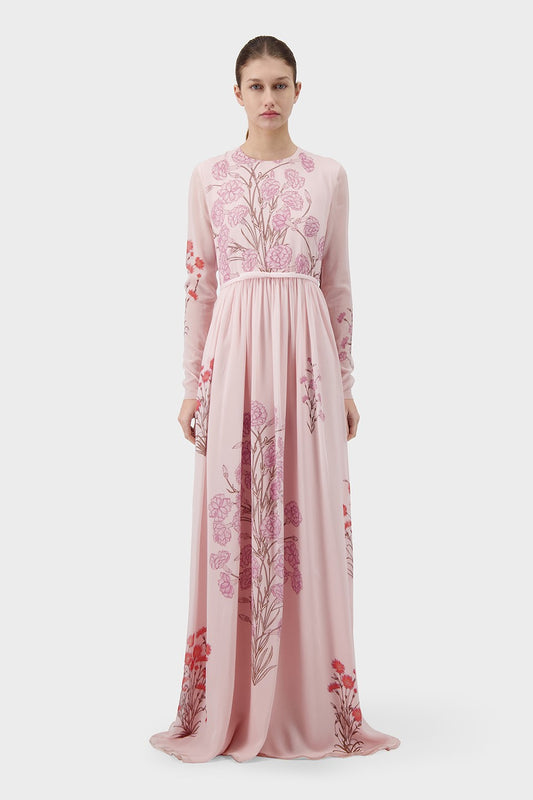 Floral Georgette Maxi Gown