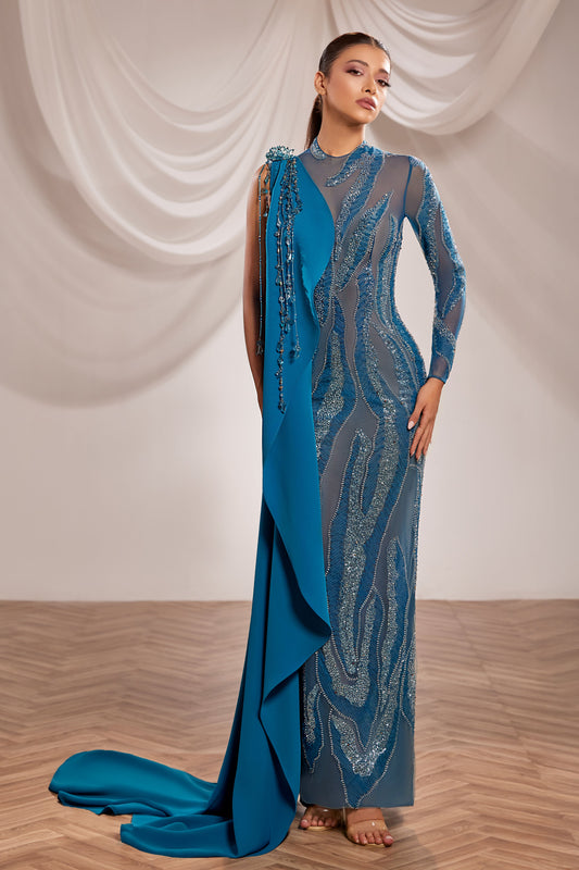 Single Long Sleeve Gown