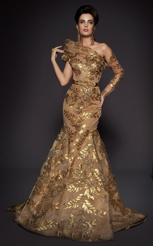 Asymmetrical Mermaid Gown
