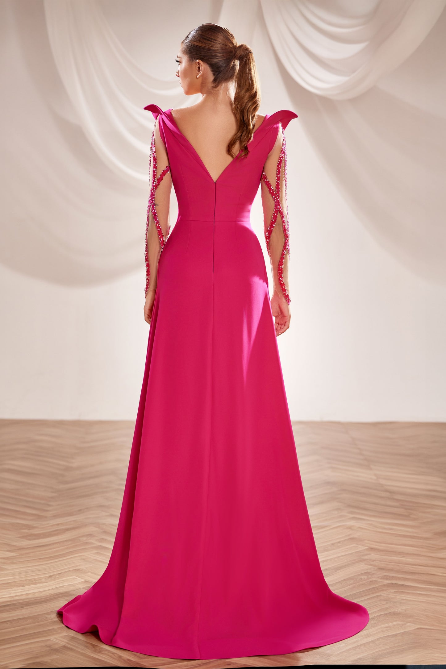Long Overskirt Gown