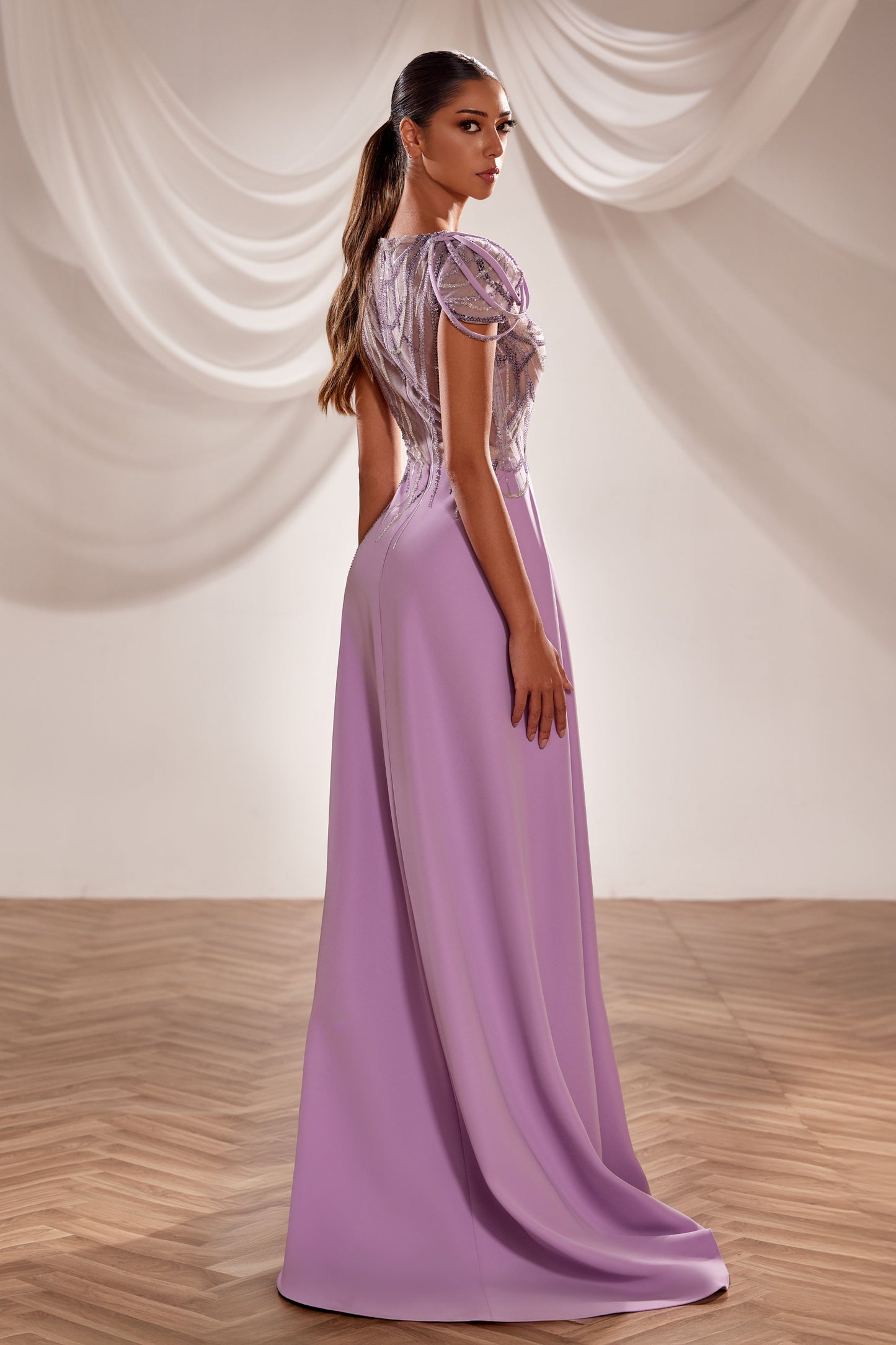 Cap Sleeve Gown