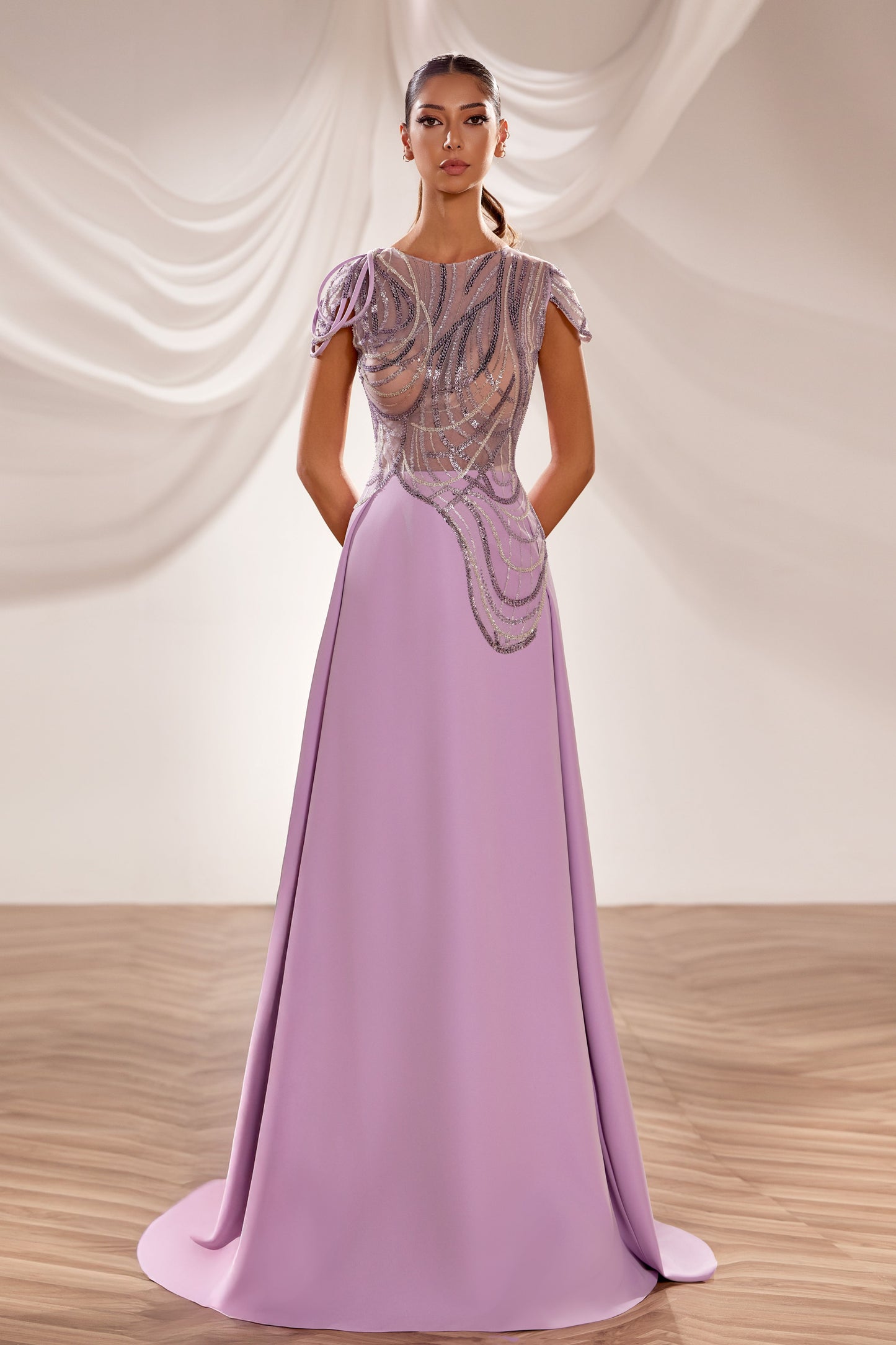 Cap Sleeve Gown