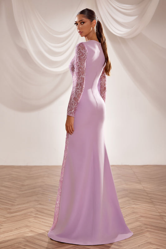 Flower Embroidered Gown