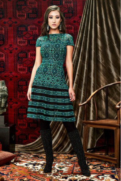 Short Sleeve A-Line Dress