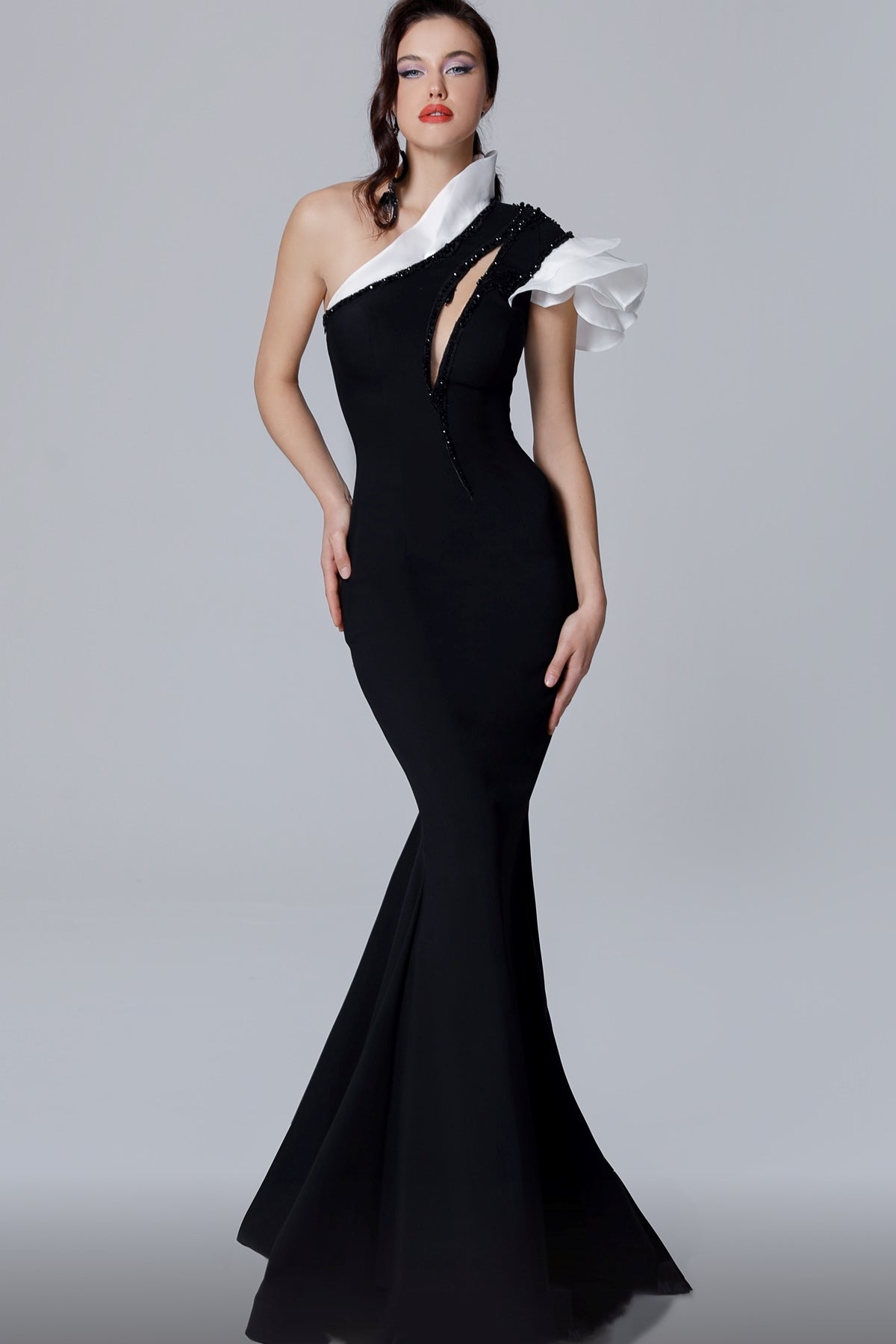 Asymmetrical Sheath Gown
