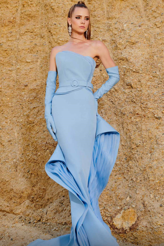 Strapless Sculpted  Gown