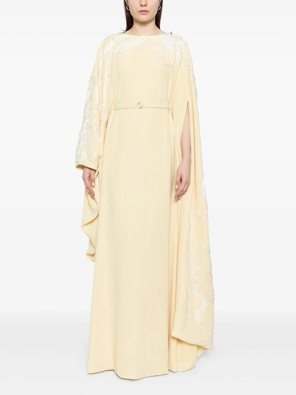 Embroidered Crepe Kaftan