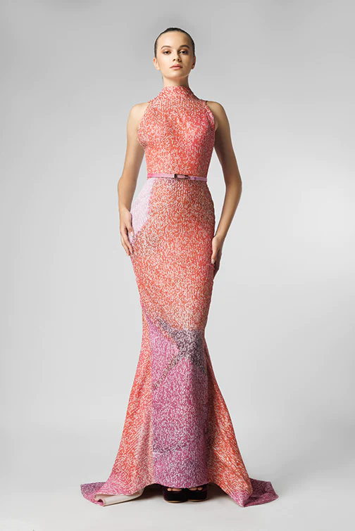 Sleeveless Fit and Flare Gown