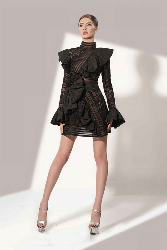 Fitted Black Cocktail Dress