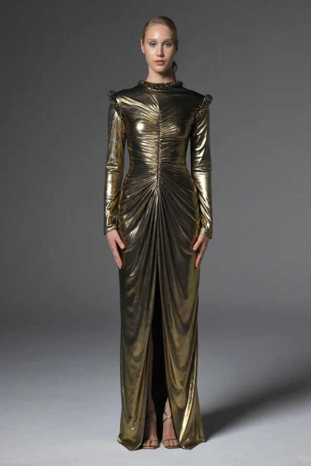 Shimmery Jersey Gown