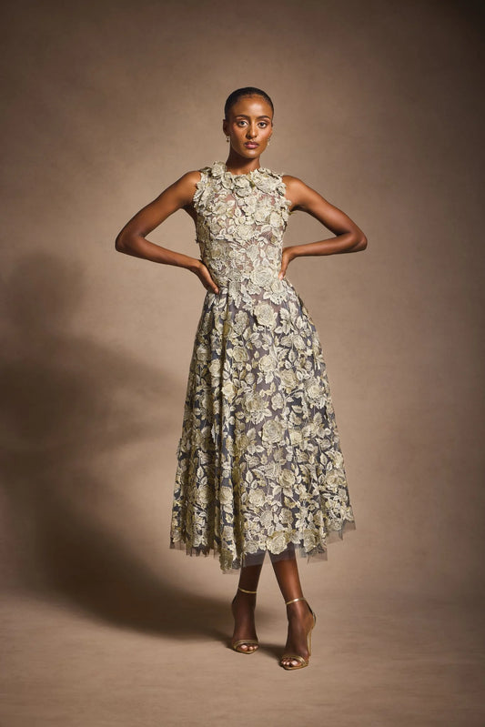 Sleeveless A-Line Dress