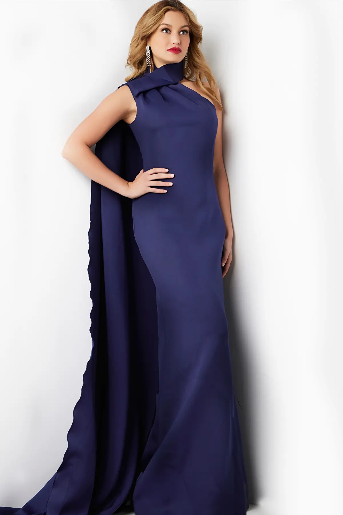High Neck Sheath Gown