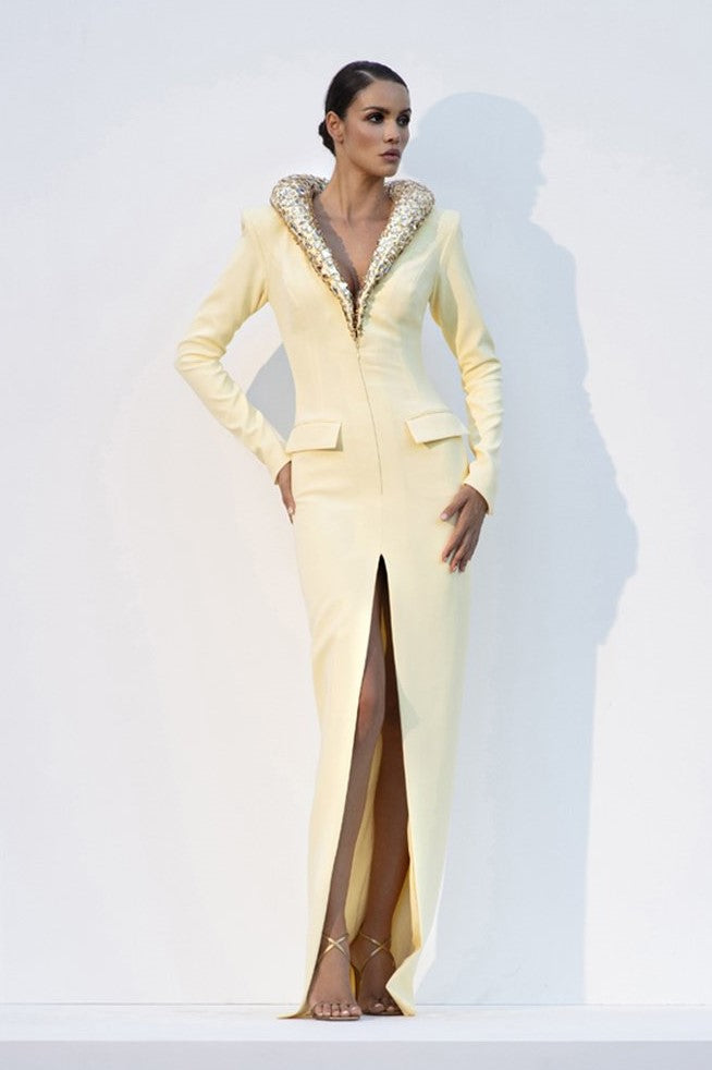 Long Sleeve Coat Gown