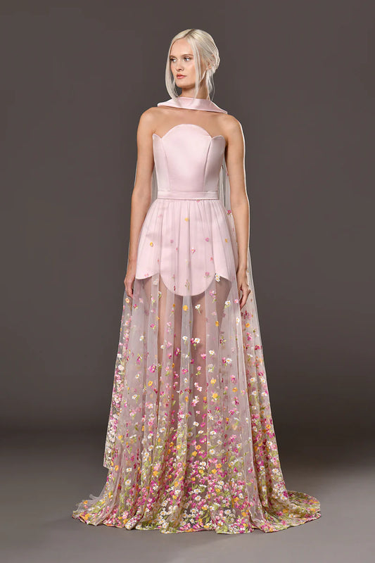 Embroidered Flower Dress