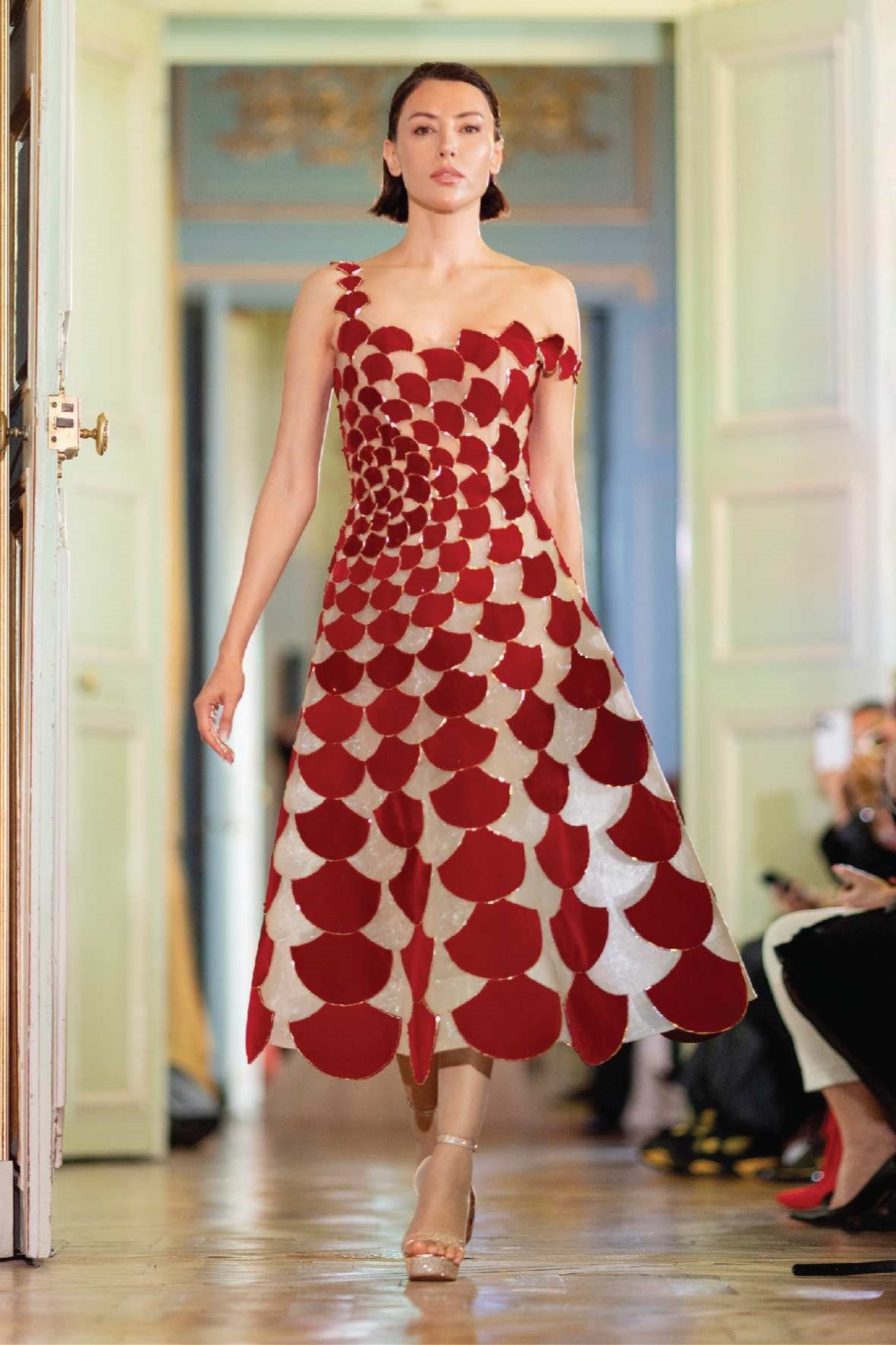 A-Line Sleeveless Midi Dress