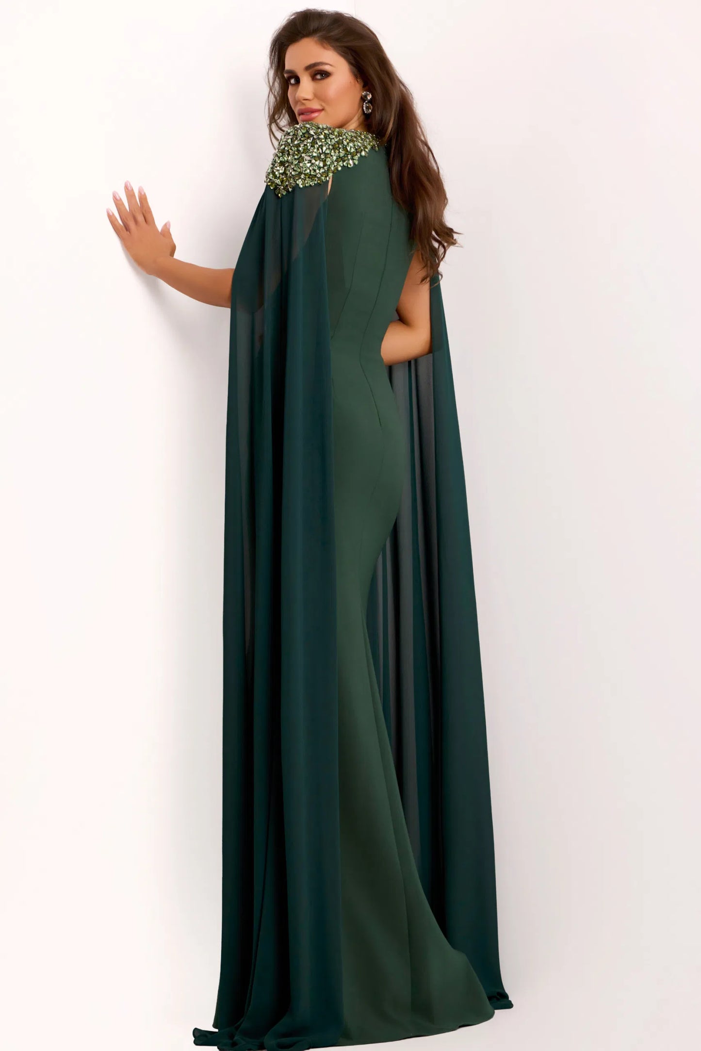 Green Cape Gown