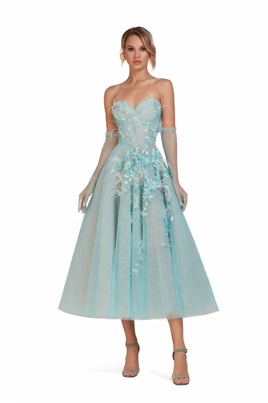 Sweetheart Bodice Midi Dress