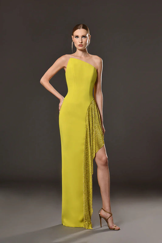 Strapless Rhinestone Dress